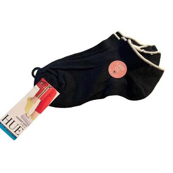 HUE So Soft Sneaker Socks, Set of 2 - Picture 1 of 4